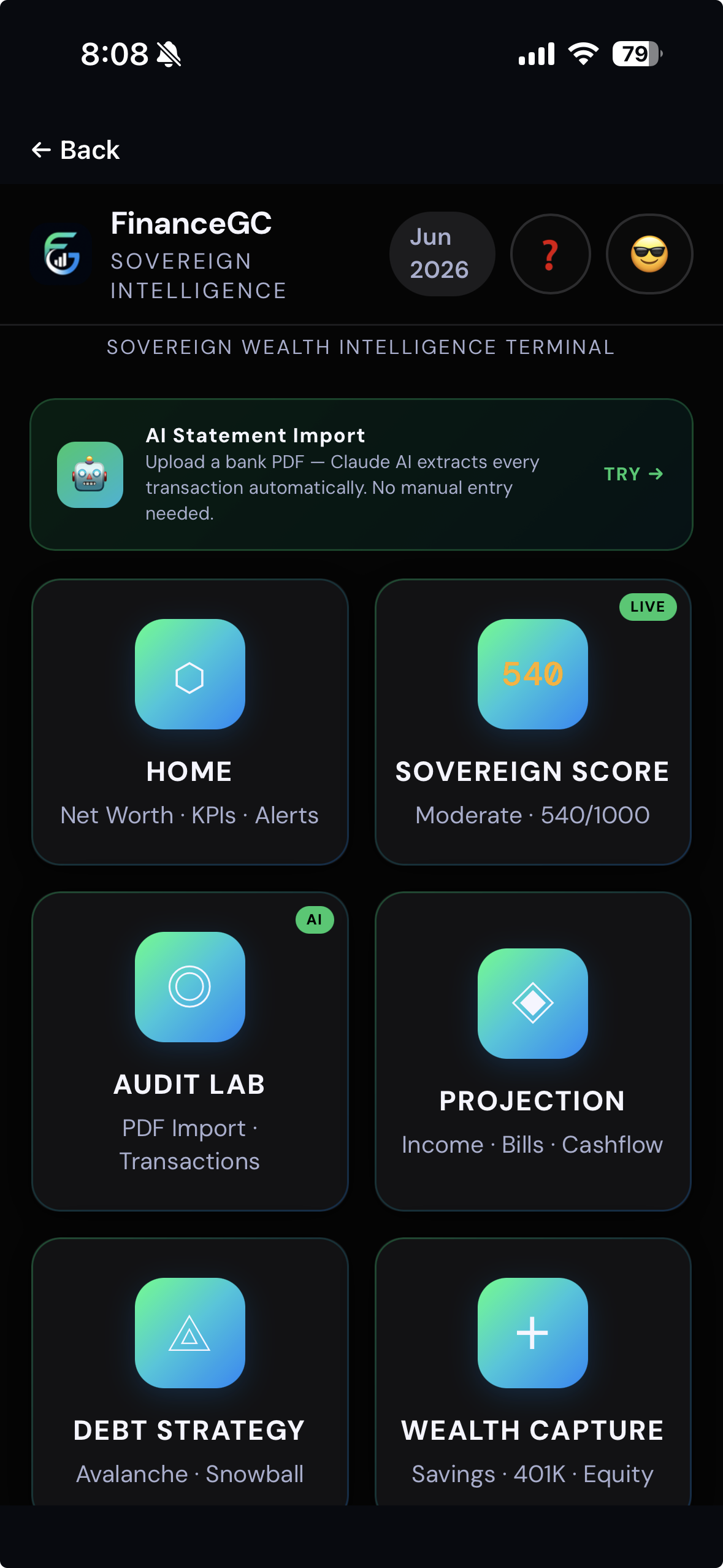 FinanceGC — Command Center